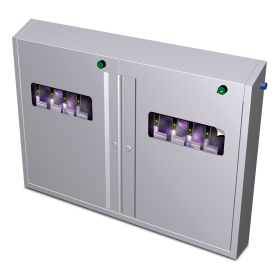 Armario esterilizador de ozono de 996x120x722 mm.