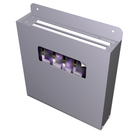 Esterilizador de cuchillos mediante ozono para adosar 380x90x420 mm.