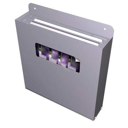 Esterilizador de cuchillos mediante ozono para adosar 380x90x420 mm.