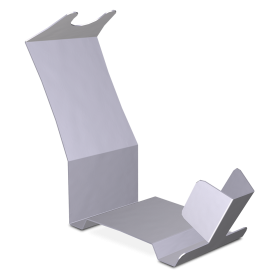 Portalacones en acero inoxidable 393x155x340 mm.