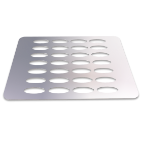 Tapa soporte para cubos y ollas - freg. vertedero de 620x520x1.5 mm.