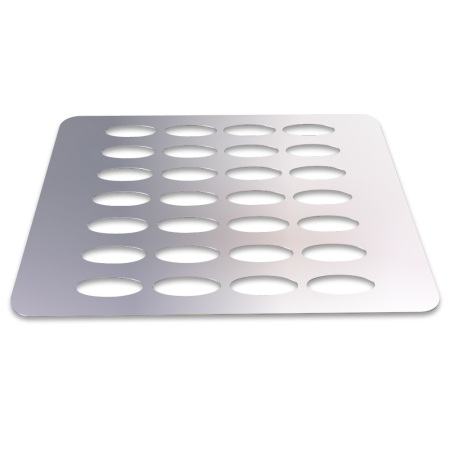 Tapa soporte para cubos y ollas - freg. vertedero de 620x520x1.5 mm.