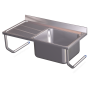 Fregadero colg.c/palomillas 1C,EI 1000x600x300 mm. Dimensiones cubeta 500x500x300 mm.