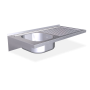 Fregadero colg. c/cartelas 1C,ED 1000x500x200 mm. Dimensiones cubeta 340x370x150 mm.