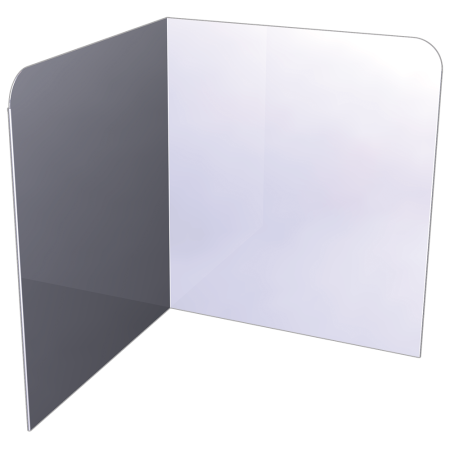 Peto postizo liso para acoplar a lavamanos de esquina de 350 mm. Dimensiones: 350x350x400 mm.