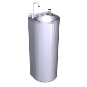 Fuente de agua de columna 350x300x850 mm.