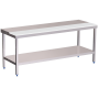 Mesa prepar.central fb.blanca c/ent.1000x600x850