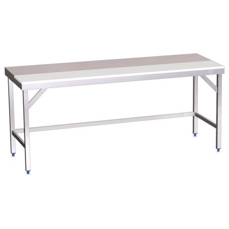 Mesa prepar.central fb.blanca s/ent.2000x700x850
