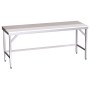 Mesa prepar.central fb.blanca s/ent.2000x800x850