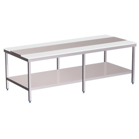 Mesa despiece fb.blanca c/entrep.3000x1300x850 mm.