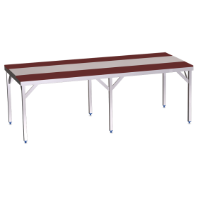 Mesa despiece fb.roja s/entrep.2000x1050x850 mm.