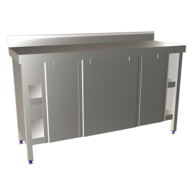 Mesa mural c/4 puertas correderas 1800x700x850 mm.