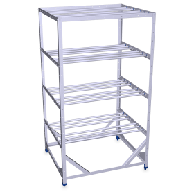 Palet para embutidos 4 niveles 1153x953x2033 mm. Construido totalmente en acero galvanizado.