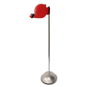Columna inoxidable con dispensador "Su turno".