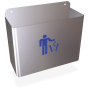 Papelera 330x130x275 mm. Capacidad: 11 lts.