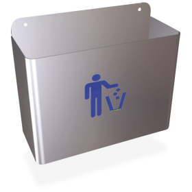 Papelera 330x130x275 mm. Capacidad: 11 lts.
