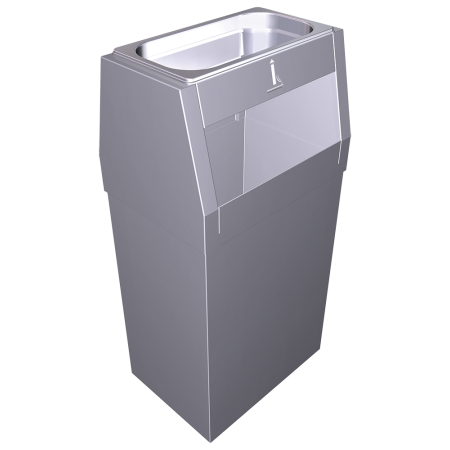 Cenicero-papelera 360x258x733 mm.