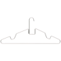 Percha industrial de acero inoxidable 420x190 mm.