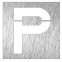 Pictograma inoxidable "Parking" 120x120x1.5 mm.