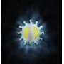 Exterminador de insectos LED serie BC modelo "Sol" / 9 w. inoxidable Dimensiones: 350x84x350 mm.