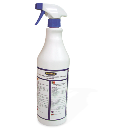 Bote de limpiador inoxidable de 1000 ml.