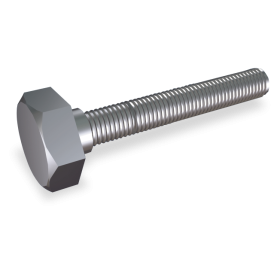 Tornillo cabeza hexagonal rosca métrica M8x40 mm. DIN 933 A2 (x100)