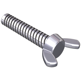 Tornillo cabeza mariposa tipo americano M8x50 mm. (x100). DIN 316.