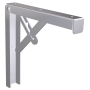 Cartela abatible inoxidable 200x24x200 mm.