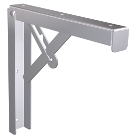 Cartela abatible inoxidable 200x24x200 mm.