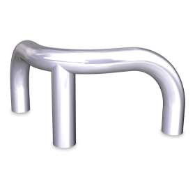 Defensa de esquina desmontable tubular 90º 340x340x200 mm.
