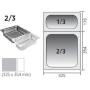 Cubeta gastronorm 2/3 (325x354 mm)