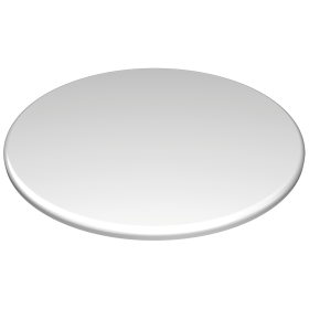 Plato de presentación fibra blanca ø300x10 mm.