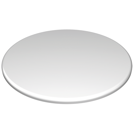 Plato de presentación fibra blanca ø300x10 mm.