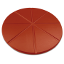 Plato para pizza fibra roja ø330x10 mm.