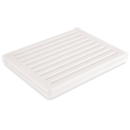 Tabla panera recoge-migas fibra blanca 350x250x40 mm. 2 piezas.