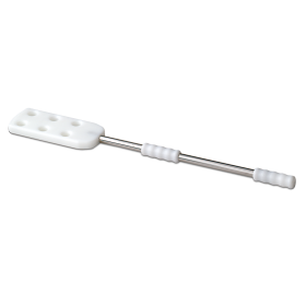 Pala fibra blanca con mango inox de 1000 mm.