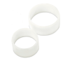 Pack de 2 aros de emplatar en fibra blanca 1 ud. de ø60x45 mm. y 1 ud. de ø80x45 mm.