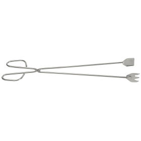 Pinza inox para barbacoa 440x90x40 mm.