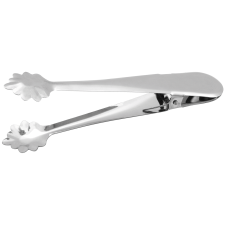 Pinza inox para cubitos de hielo 230x8x25 mm.