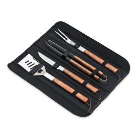 Kit de útiles para barbacoa 550x250x50 mm.