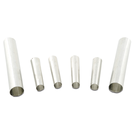 Conjunto de conos para relleno de crema en acero inox 230x120x20 mm.