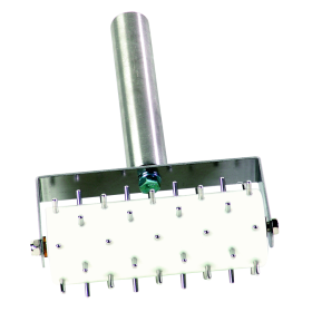 Picador de masa de pizza en acero inox 127x44x160 mm.