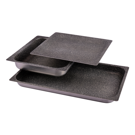 Bandeja de aluminio antiadherente 2/3-20 Dimensiones: 354x325x20 mm.