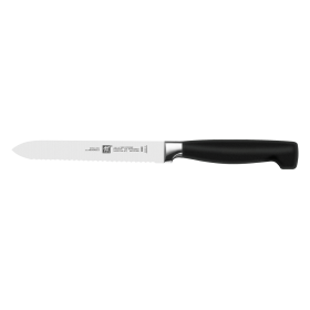 Cuchillo universal dentado 130x20x1 mm.