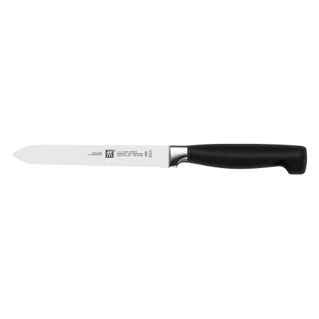 Cuchillo universal dentado 130x20x1 mm.