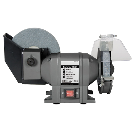 Afilador de cuchillos profesional de sobremesa 380x200x290 mm. 220V / 50 Hz - 1/2"HP / 5850 r.p.m. / Muelas: 150x25x12,7 mm.