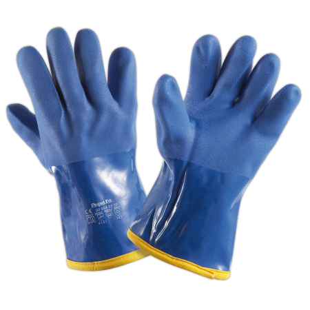 Guante estanco frío extremo hasta -20º (par), talla única PVC nitrilo, interior de lana.