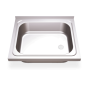 Fregadero 600x500 1 cubeta dimensiones cubeta 504x403x150 mm.