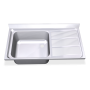 Fregadero 1400x700 1 cubeta y 1 escurridor dcha. dimensiones cubeta 600x500x320 mm.