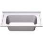 Fregadero gran capacidad 1500x700 mm. 1 cubeta Dimensiones cubeta: 1160x500x600 mm.